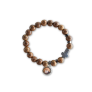 PULSERA BOLAS Y CRUZ MARRON_1